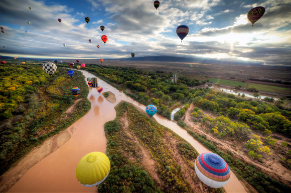 Balloons Above the Rio Grande